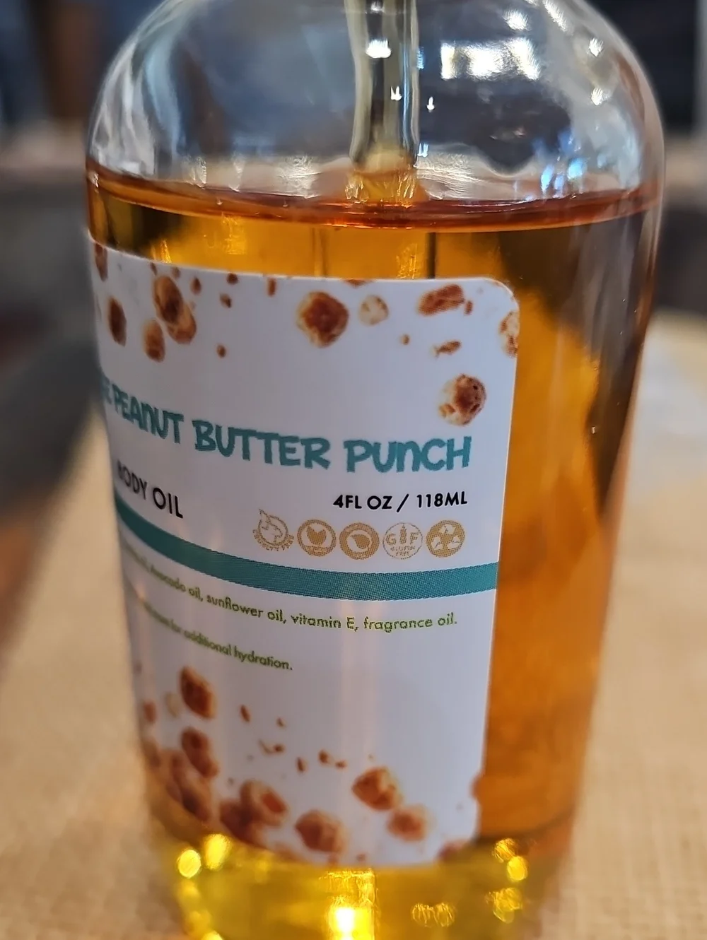 Aminnah Body Oil Reese Peanut Butter 4oz